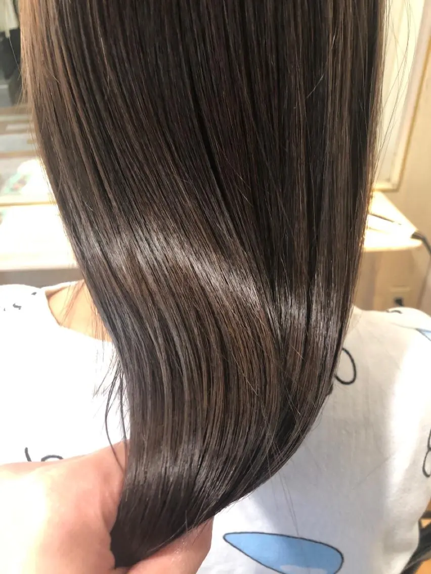 ✨ミニモ限定✨白髪染めオーガニックカラー+トリートメント❤️リタッチ割-500円🌈の写真