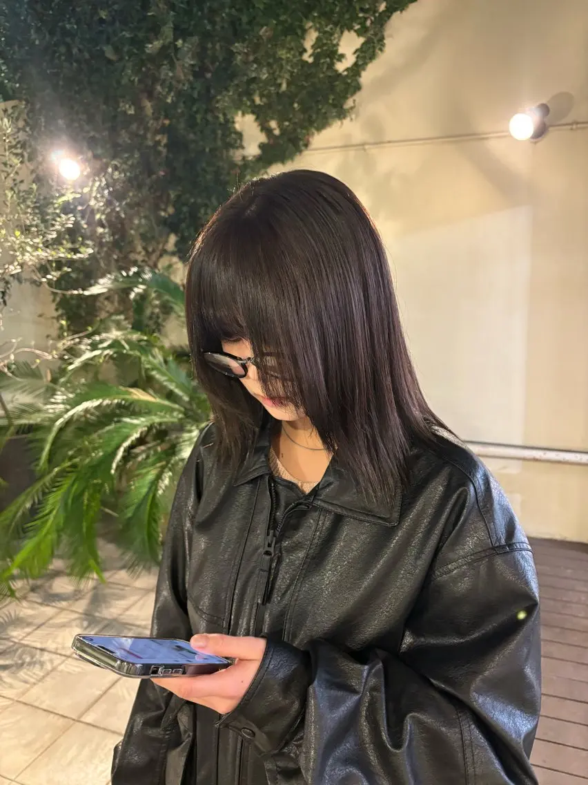 ミディアム ヘアカラー トリートメント Make's表参道 らら🌼のヘアスタイル