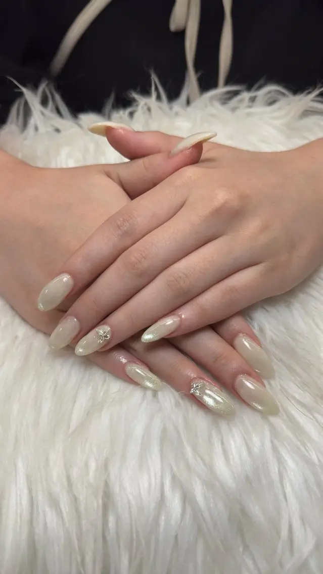 ネイル 長さ出し フレンチネイル グラデーション 韓国ネイル マグネットネイル ハンドネイル VB HEAVEN nailのネイルデザイン
