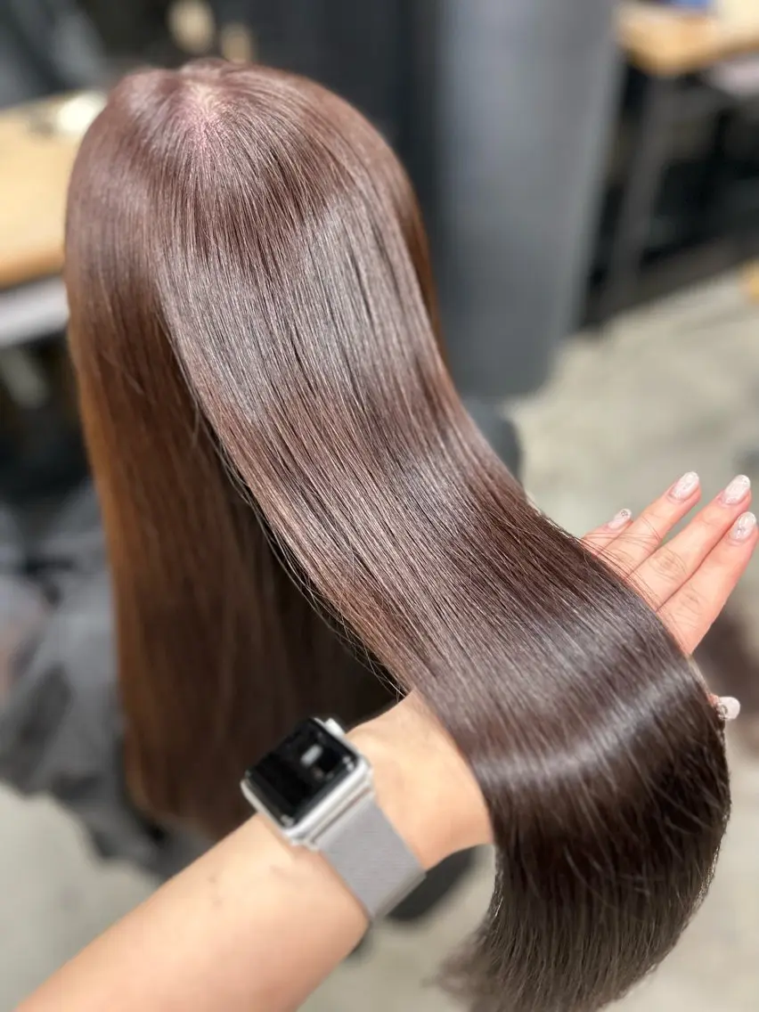 ロング モテヘア 韓国ヘアhikariのヘアスタイル