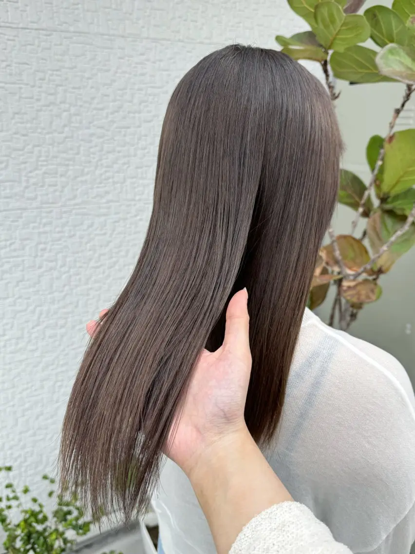 セミロング カラー グレージュ ボブ支持率NO1 🌈CHIKAのヘアスタイル