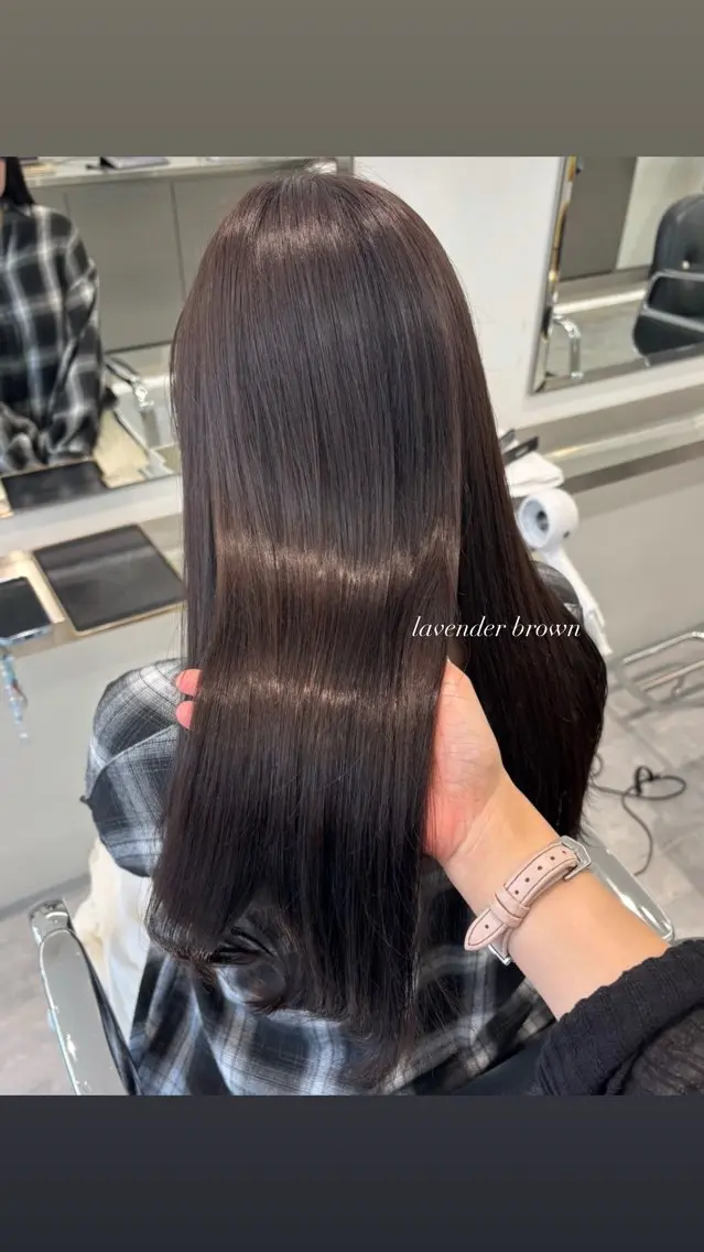 ロング ヘアカラー ParveMix 宮﨑 梨里のヘアスタイル