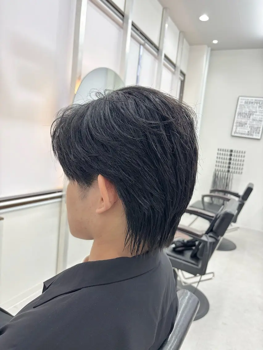 メンズ センターパート カット KanedaRio パーマ/フェードのヘアスタイル