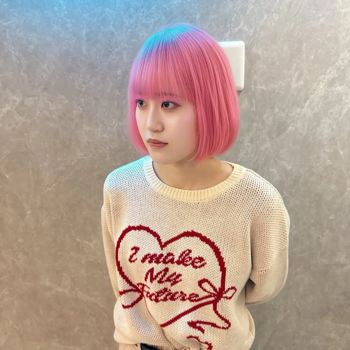 ミディアム カラー ブリーチ ブルーカラー ケアブリーチ グラデーションカラー ピンクカラー ヘアカラー トリートメント ブリーチの神 KYONのその他イメージ