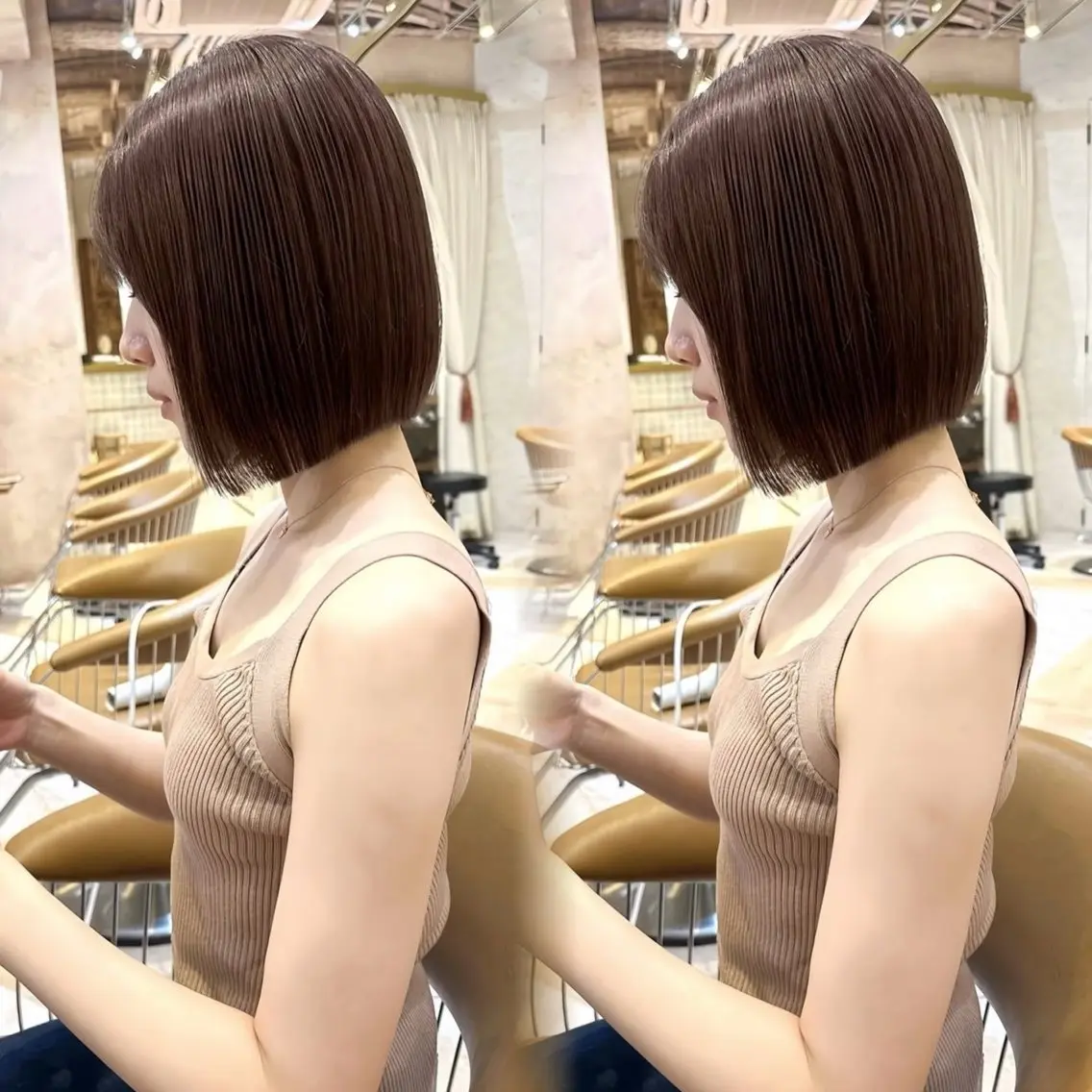 ミディアム カラー ヘアカラー トリートメント Tenka/ ブリーチハイトーン✨のヘアスタイル