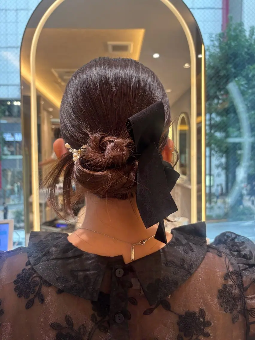ヘアアレンジ ヘアセット 可愛い製造機🎀 ヘアメイクMoriのヘアスタイル