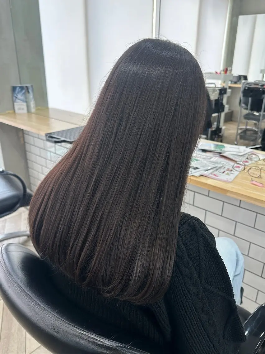 ロング カット ヘアカラー Angelica 内海 遥奈のヘアスタイル