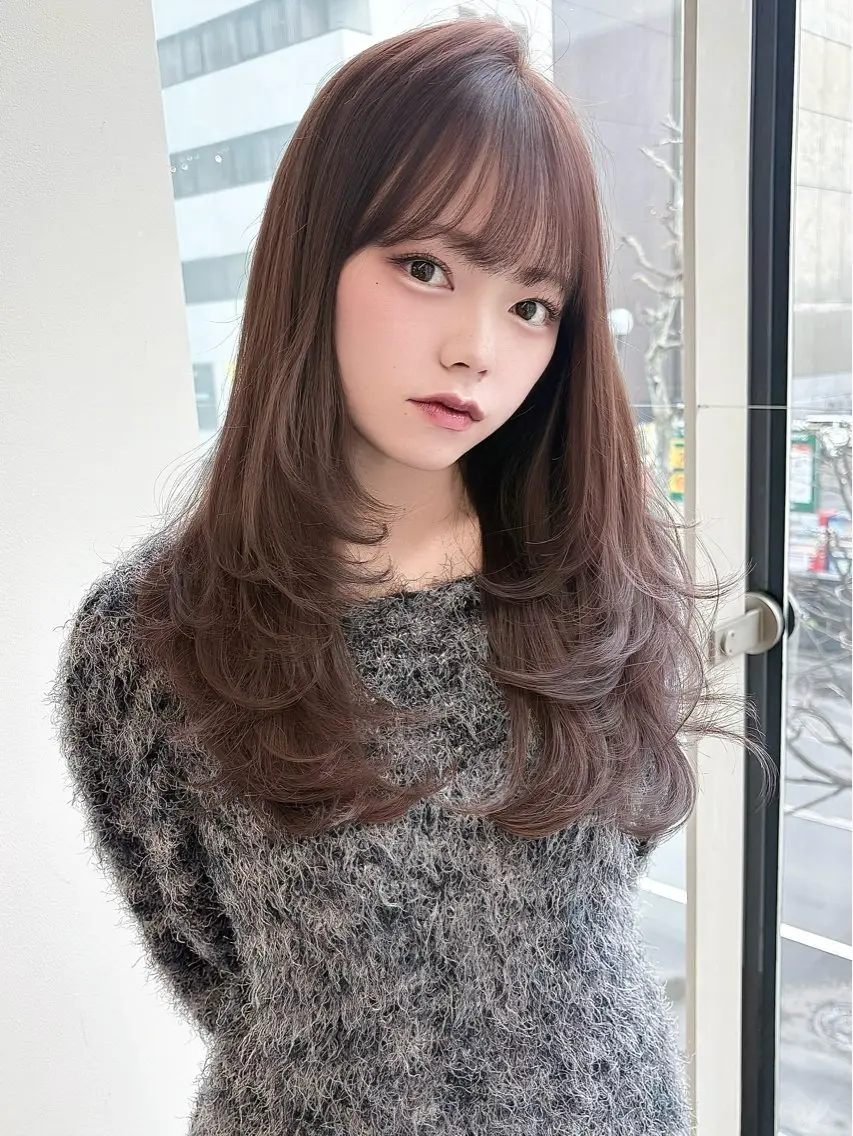 🦋髪質改善inケアカラー+カット+3step TRの写真