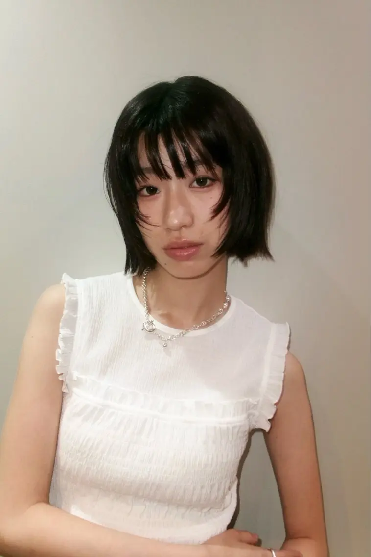 ミディアム ワンレンボブ ボブレイヤー ボブ 髪質改善 レイヤーカット カット ヘアカラー 林 コウセイ【三軒茶屋】のヘアスタイル