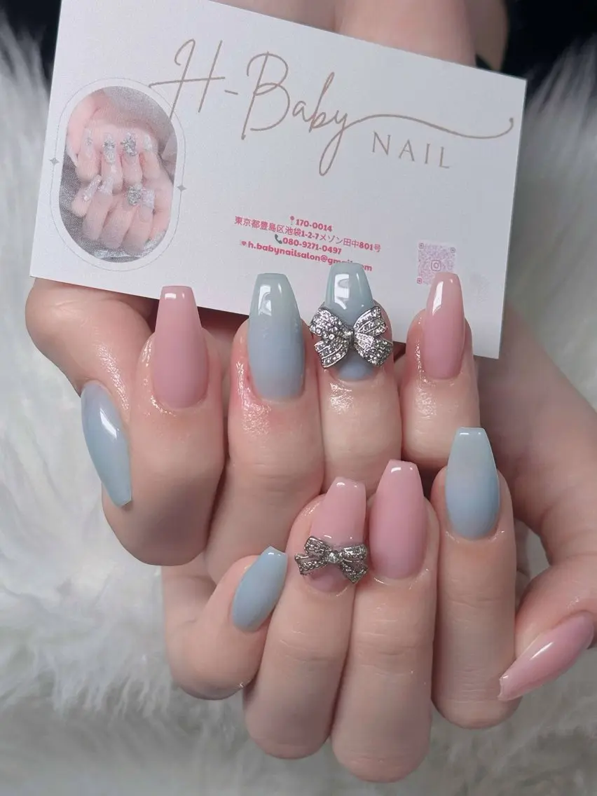ネイル オーロラネイル フレンチネイル ジェルネイル ハロウィン キラキラネイル ハンドネイル H.baby Nail Salonのネイルデザイン