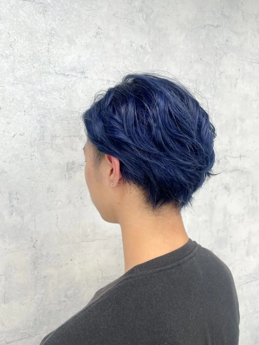 ショート カラー メンズ ヘアカラー トリートメント 似合わせ🌿‬髪質 改善🧸RYUGOのヘアスタイル