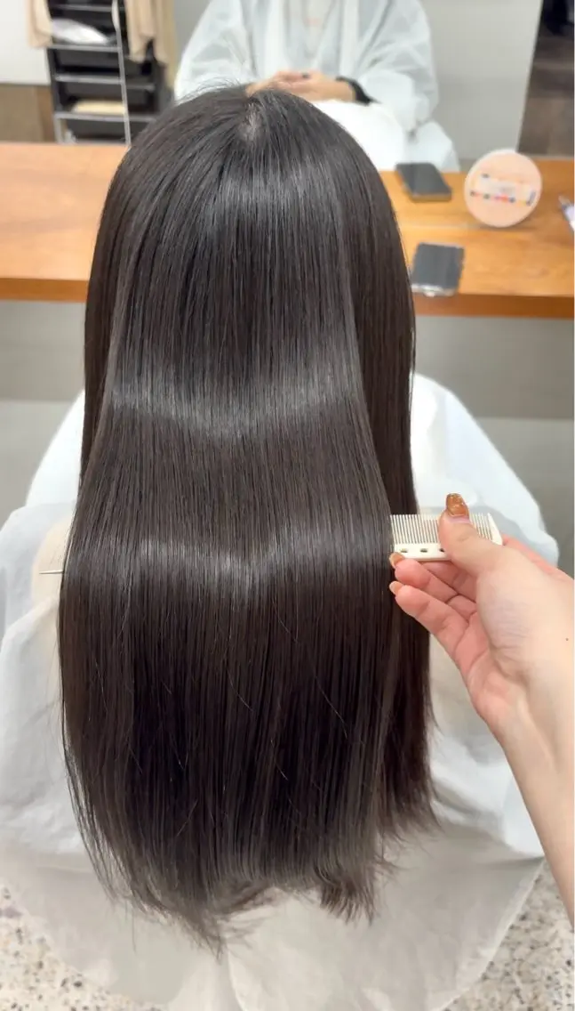 ロング カラー ヘアカラー なな / 堀江 / ラベンダーカラーのヘアスタイル