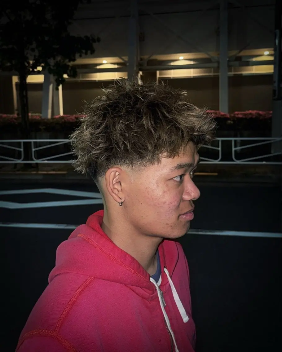 メンズ フェードカット 刈り上げ カット 生盛 一郎のヘアスタイル