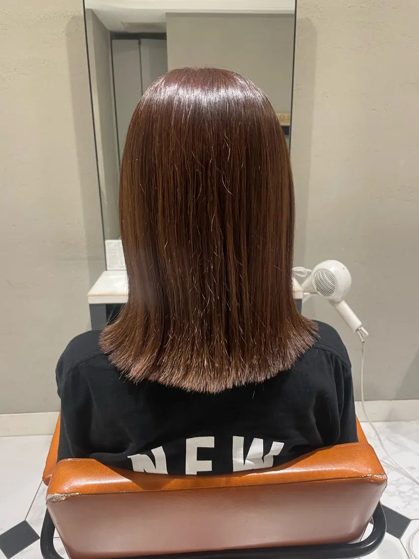 ミディアム カラー 松田 響のヘアスタイル