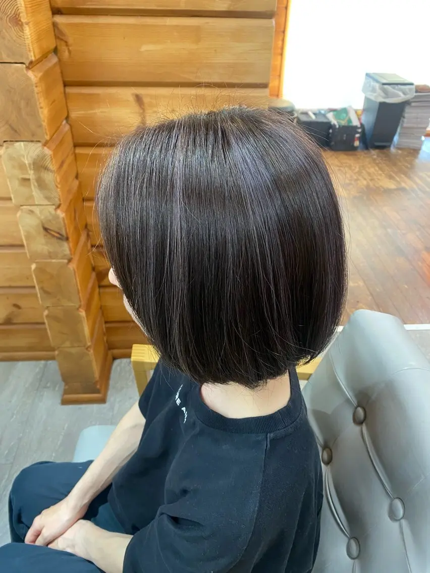 カラー ベージュカラー ラベンダーカラー メッシュ 田尻 天花のヘアスタイル