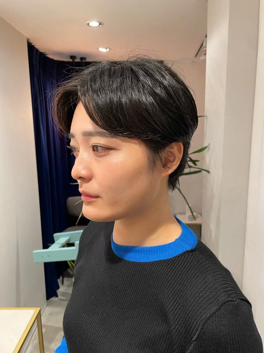 ショート パーマ ハンサムショート ショートヘア レイヤー♡ 石川優奈のヘアスタイル