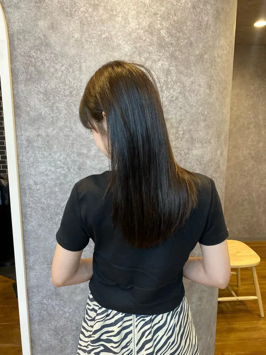 【平日限定💡】カット+ナチュラルストレート+トリートメントの写真
