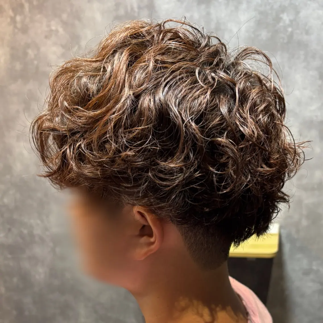 ショート パーマ メンズ カット パーマ 松尾 叶恋のヘアスタイル