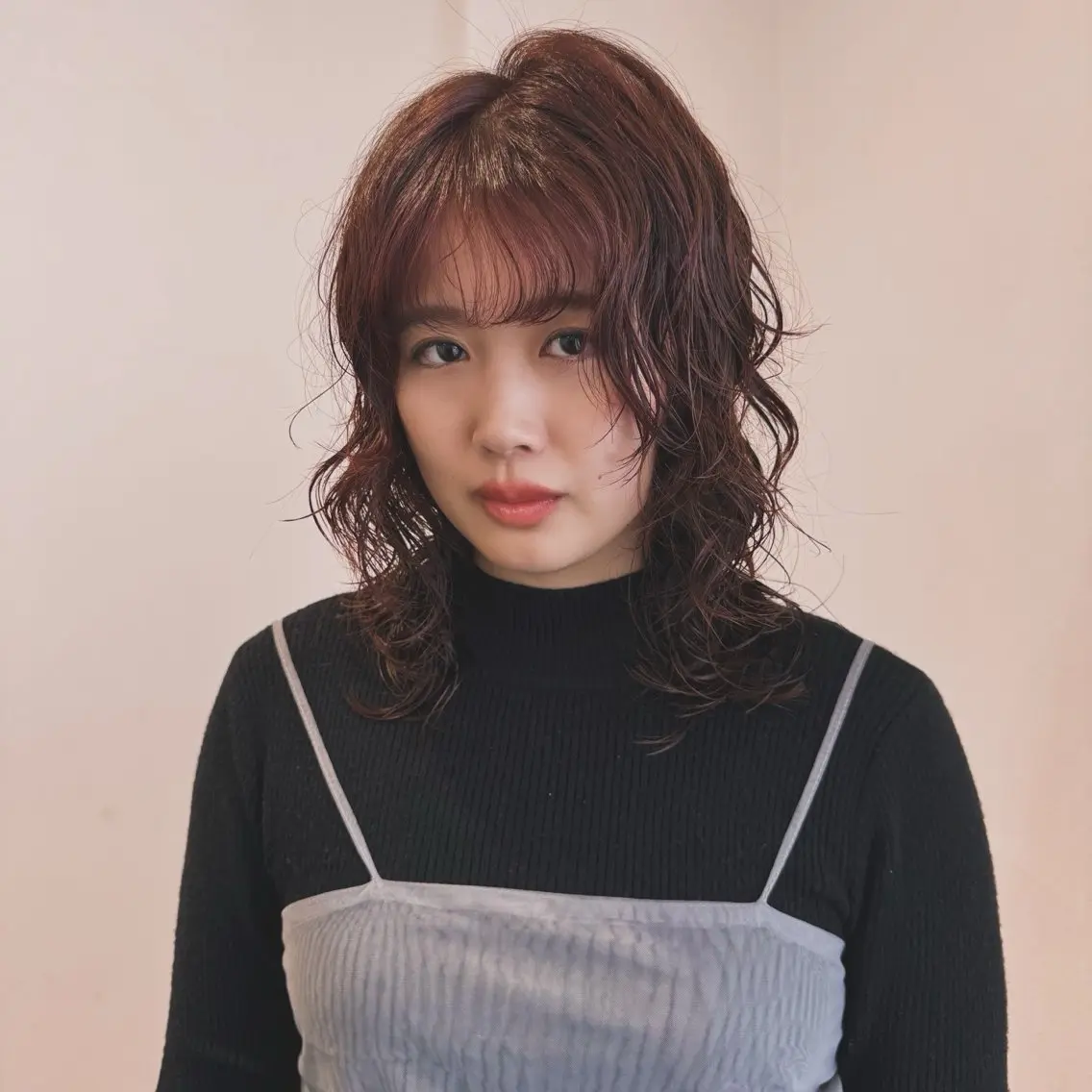 セミロング パーマ カット パーマ パーマモデル募集中 渥美翔人のヘアスタイル