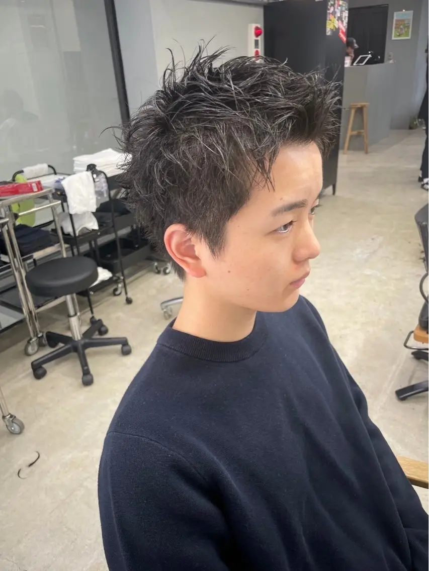 ショート パーマ メンズ メンズ専門サロン wokeのヘアスタイル