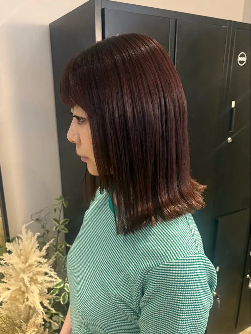 ミディアム カラー カット ヘアカラー 山神 あんじのヘアスタイル