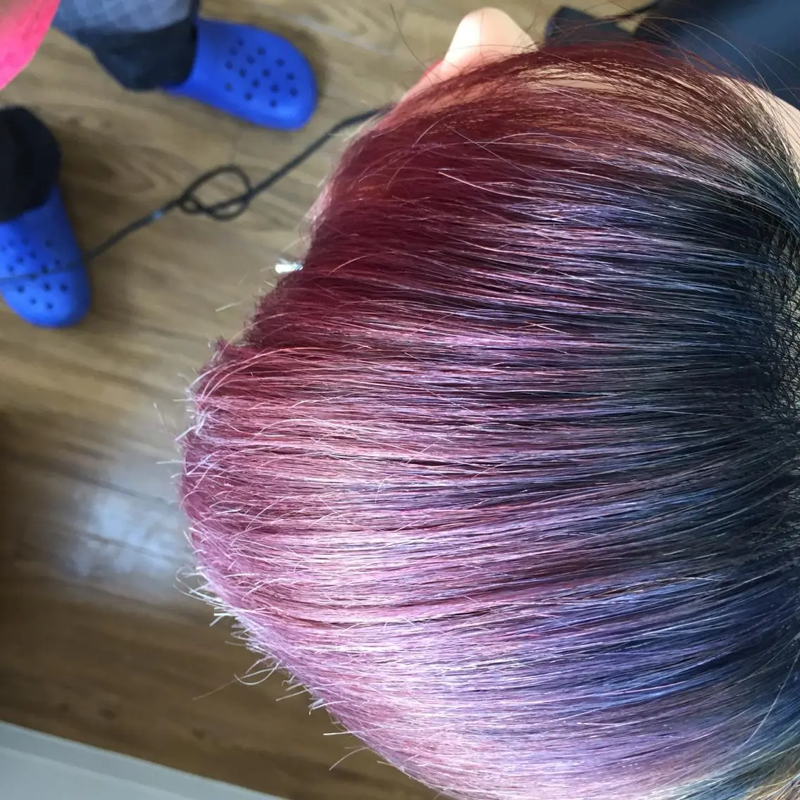 カラー ブルーカラー グラデーションカラー イエローカラー じょん 。のヘアスタイル
