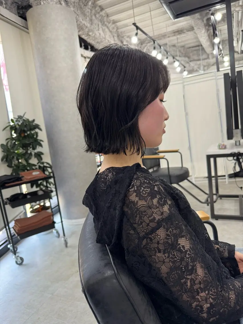 ショート ボブ 外ハネヘア 無料カットモデル/ 梅田🌱さかそ。のヘアスタイル