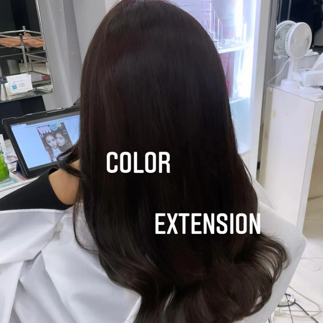 ロング カラー ヘアカラー エクステ エクステ🩵ブリーチ 韓国ヘア🩵KAEのヘアスタイル