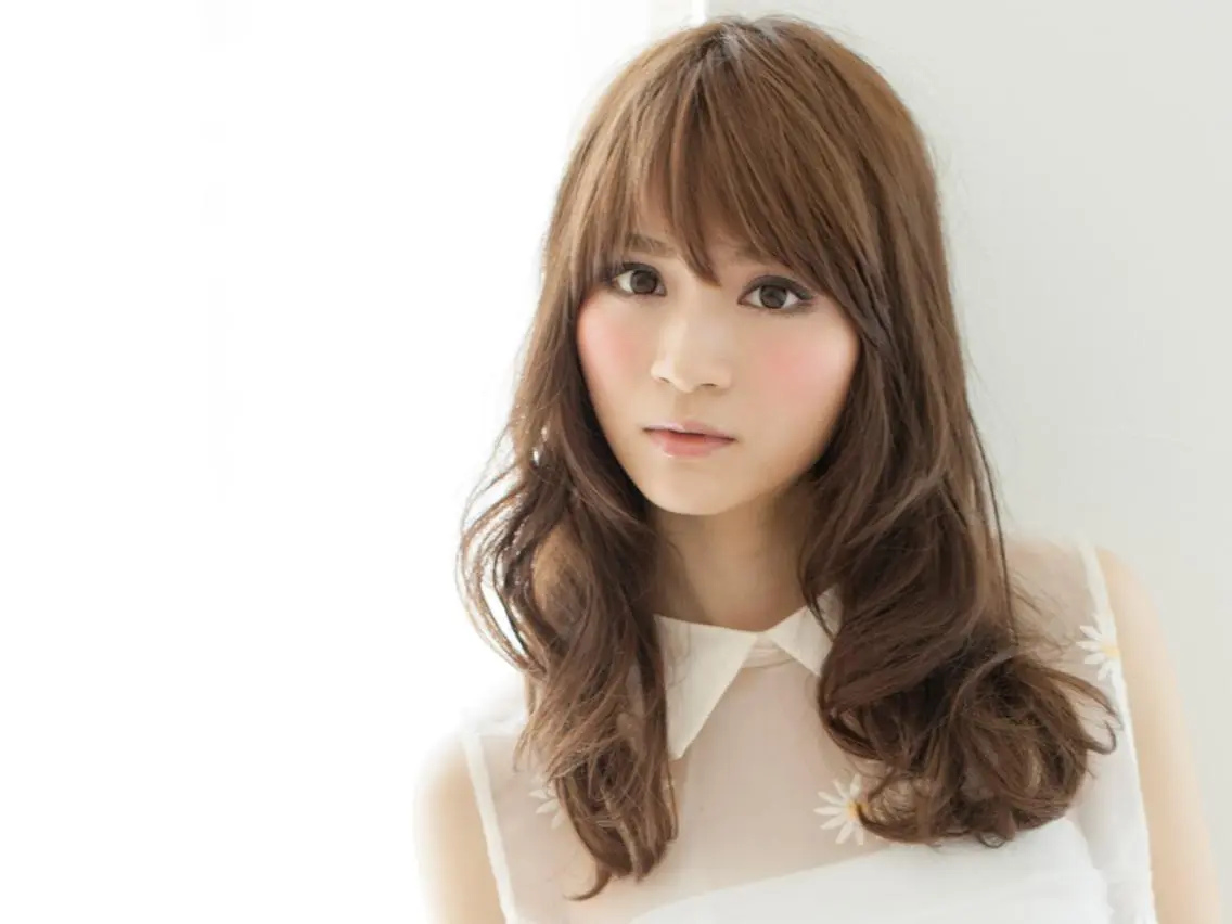 セミロング カラー パーマ セミロングパーマ アッシュ レイヤーカット ローレイヤー デジタルパーマ カット ヘアカラー パーマ Trip by NYNY(トリップ)のヘアスタイル