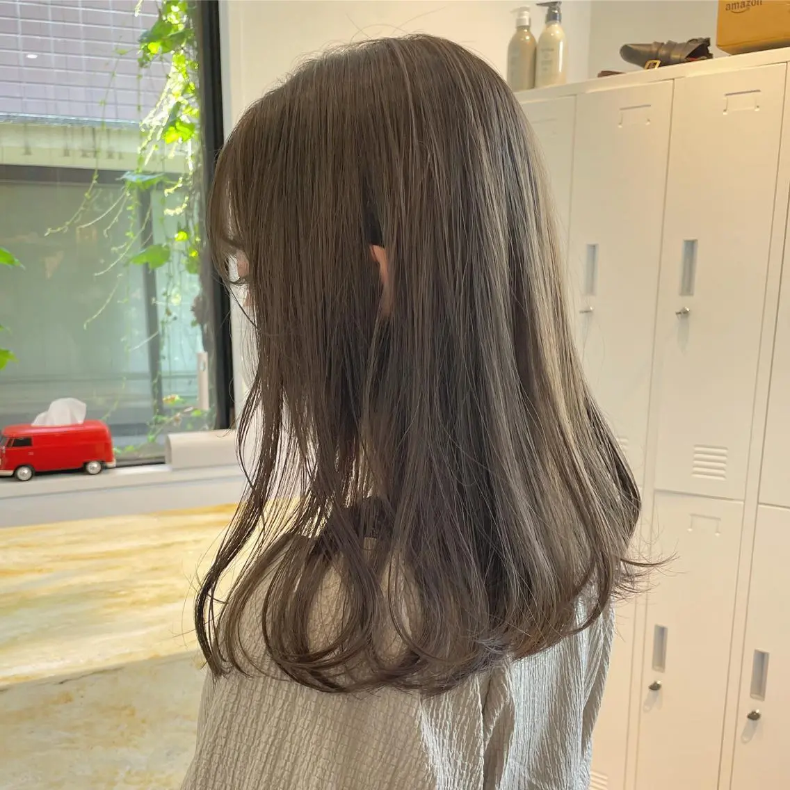 セミロング カラー 🫧透明感ヘア🫧 🧸竹花　彩希🧸のヘアスタイル