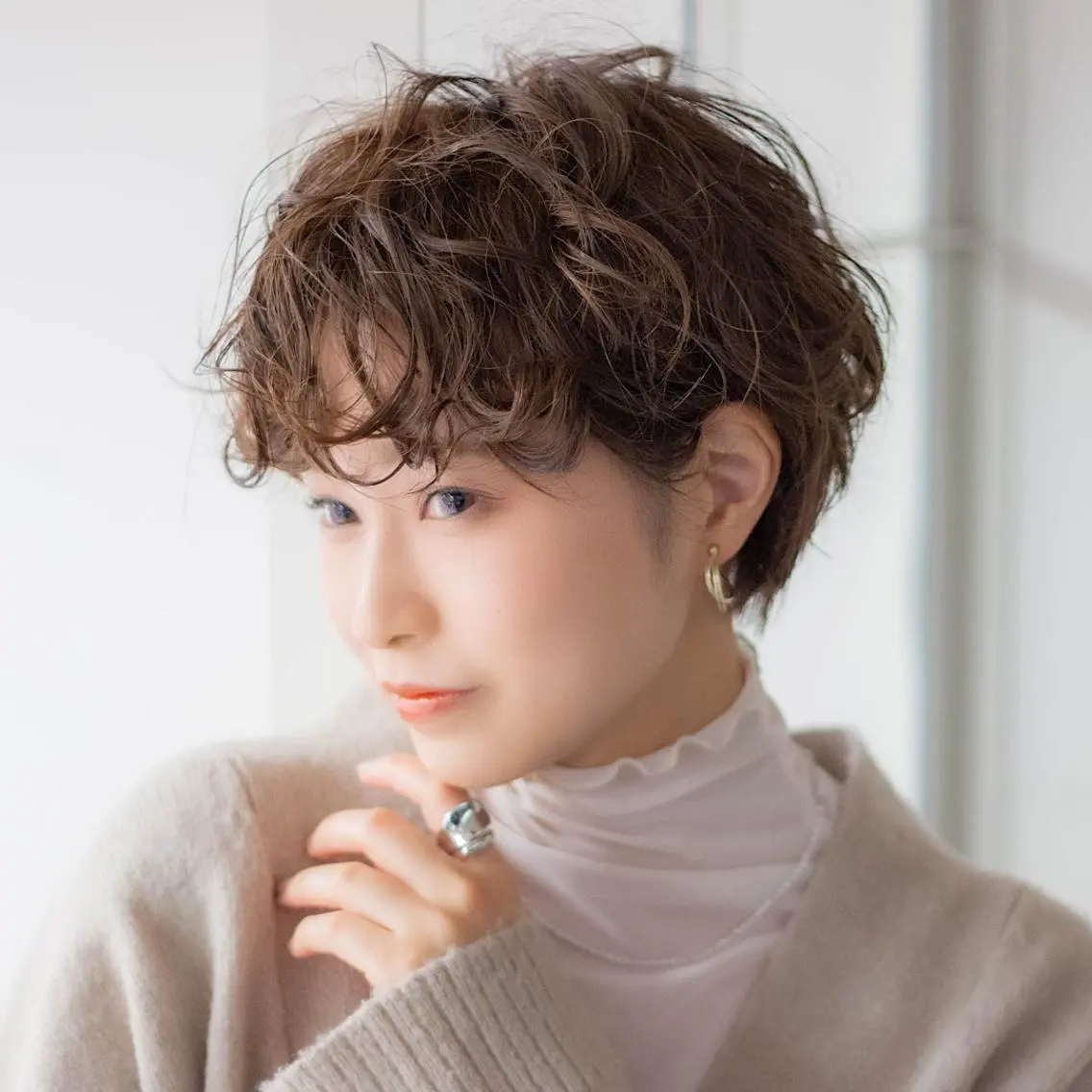 ショート パーマ 浅沼 ゆいのヘアスタイル
