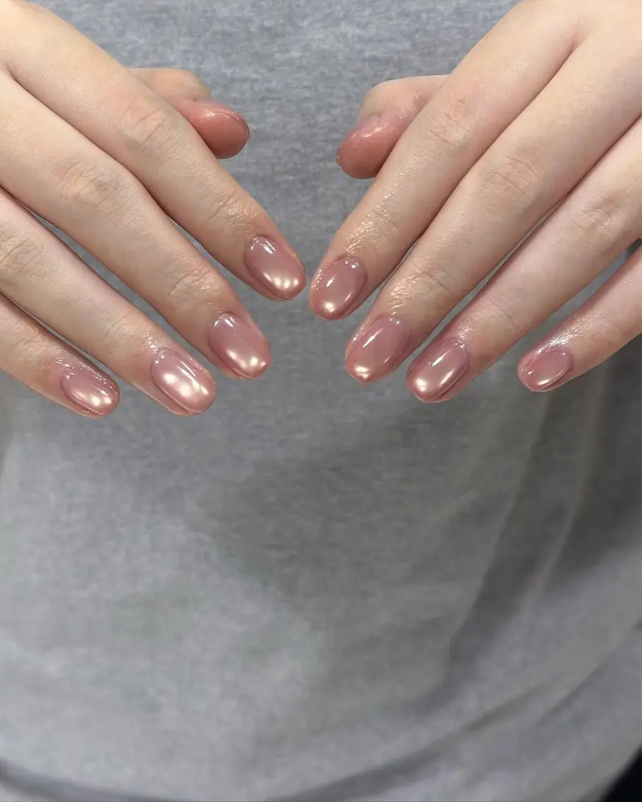ネイル チークネイル ドット フレンチネイル グラデーション 韓国ネイル ハンドネイル Minette nailrinrinのネイルデザイン