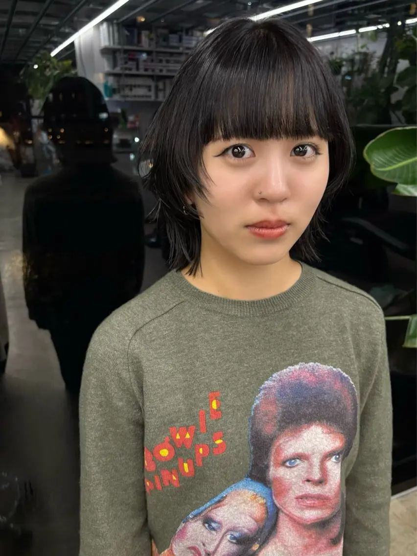 ミディアム カラー レイヤーカット カット ヘアカラー トリートメント 似合わせカット レイヤー/ボブのヘアスタイル