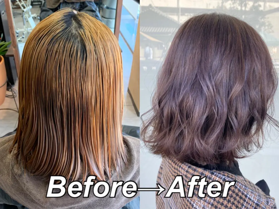 ミディアム カット ヘアカラー レイヤー/艶髪カラー 森本くるみのヘアスタイル