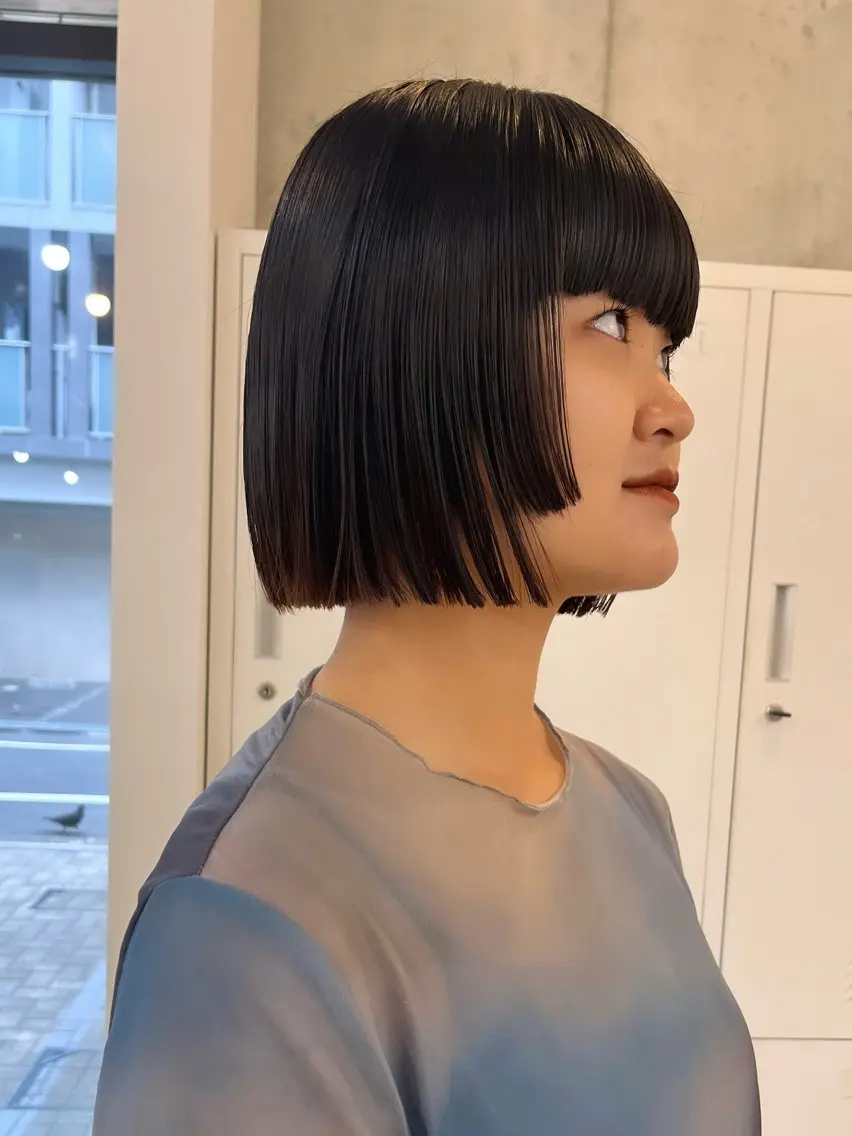 ショート パーマ カット 縮毛矯正 eri kinjoのヘアスタイル