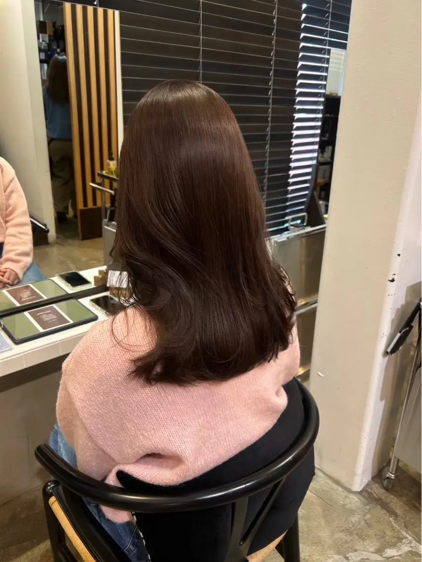 【あと20分‼️】【7月11日20時〜1名様限定💬📣】【ワンカラー➕トリートメント】透け感のあるブラウン・ブラックの写真
