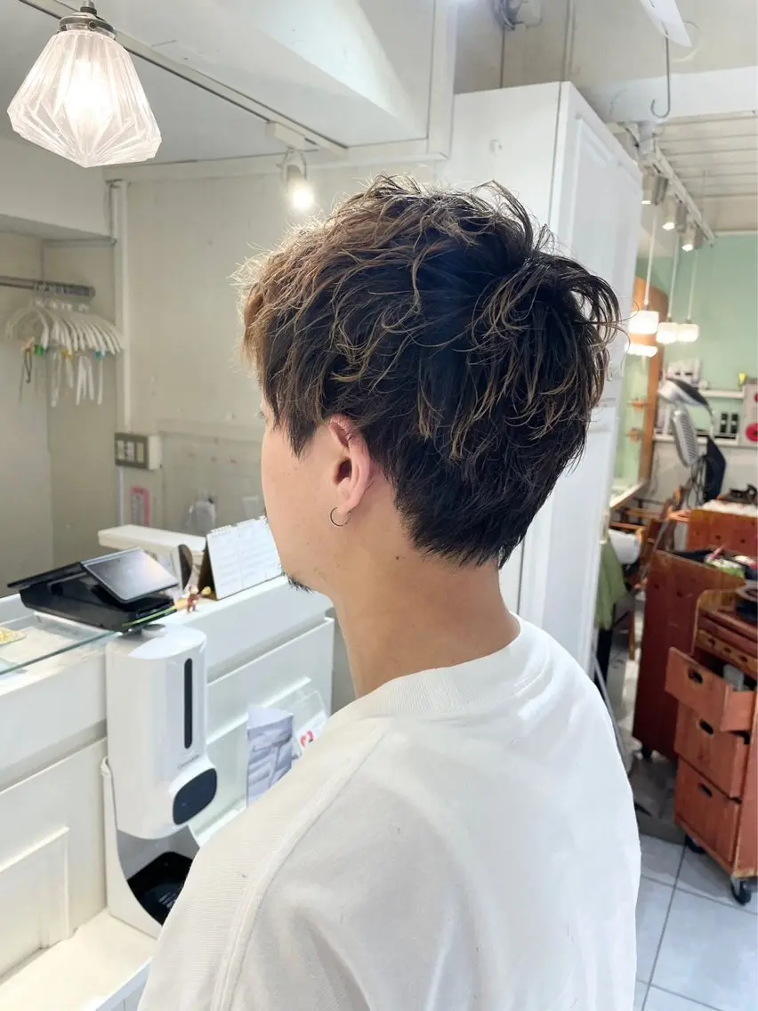 ショート パーマ メンズ 矢部 海斗のヘアスタイル