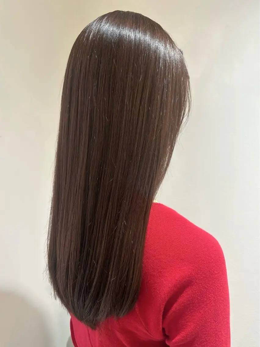 ロング グレイカラー🩶 藤田彩花のヘアスタイル