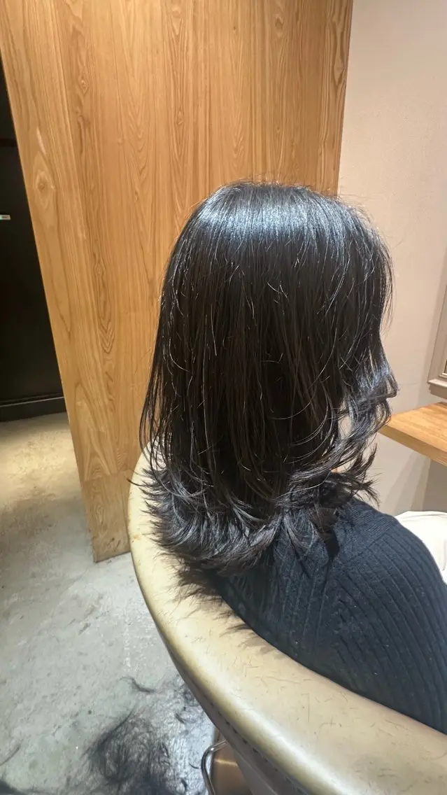 ミディアム 古川 永遠のヘアスタイル