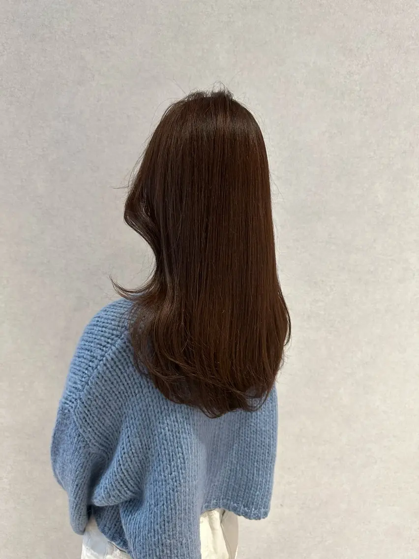 ロング カット ヘアカラー トリートメント レイヤー/ハッシュ 渋谷/サッタのヘアスタイル