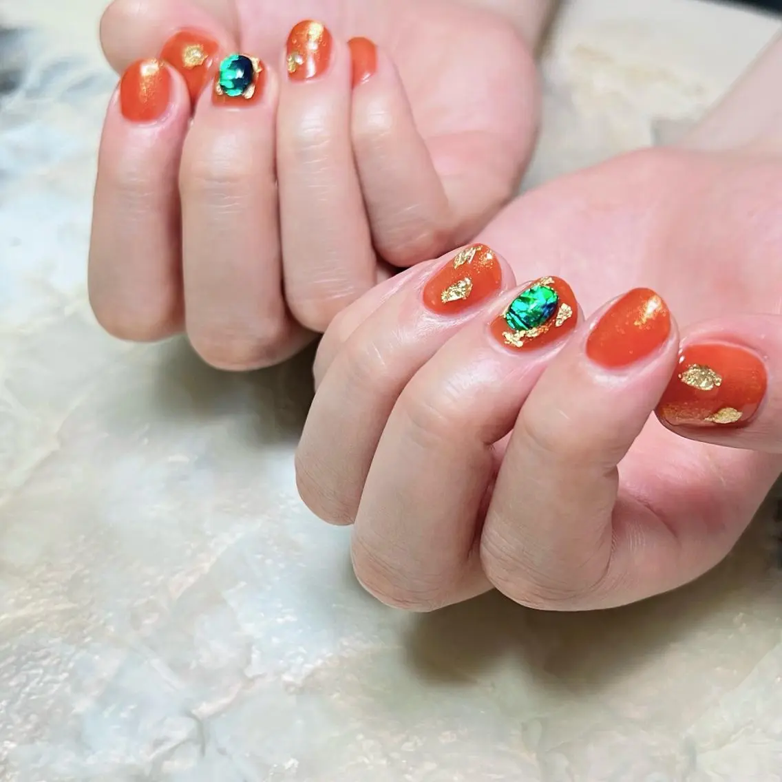 ネイル オーロラネイル ジェルネイル ラメ(グリッター) マグネットネイル ニュアンスネイル gemickle nailのネイルデザイン