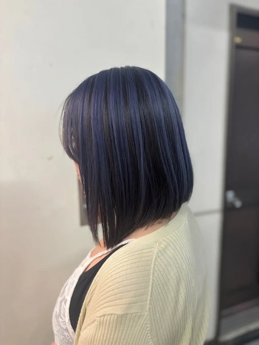 ミディアム ヘアカラー 🫐インナーカラー 髪質改善🫐/MEIのヘアスタイル