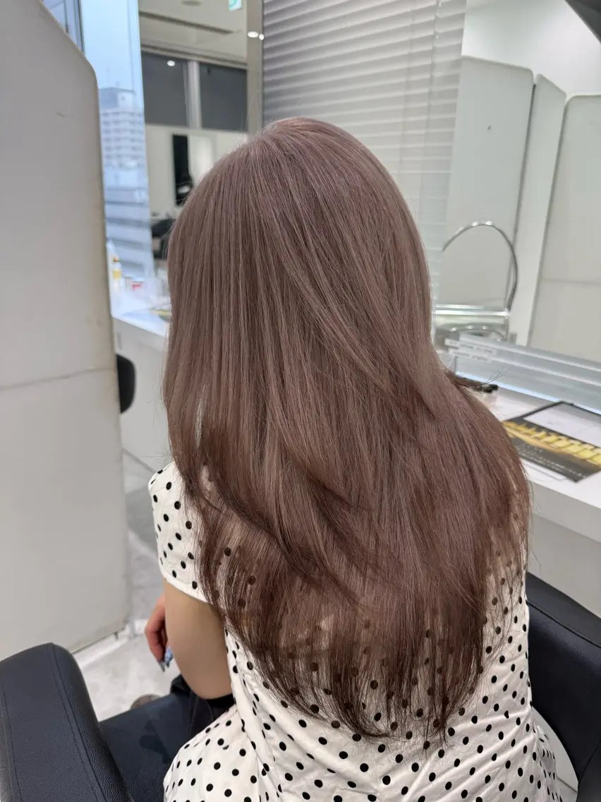 ロング カラー ヘアカラー 🤍ྀི透ける寒色 Cocoa🤍ྀིのヘアスタイル