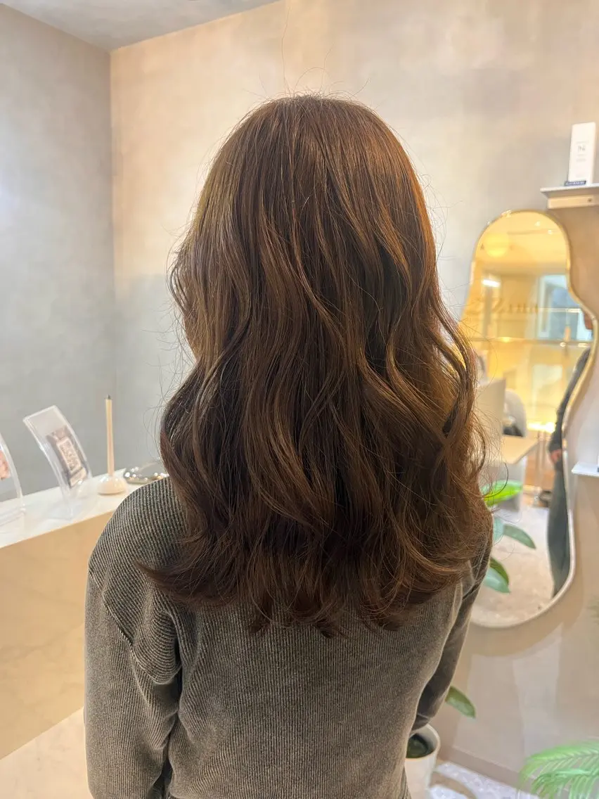 セミロング カラー ベージュカラー レイヤーカット KANA🌿透明感/ レイヤーcut🌿のヘアスタイル