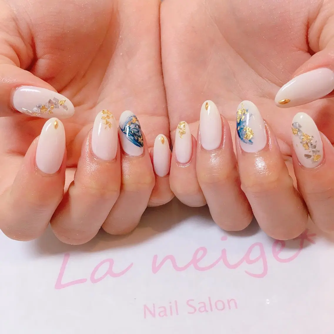 ネイル ロングネイル La neige* yuki 🐩🌙のネイルデザイン