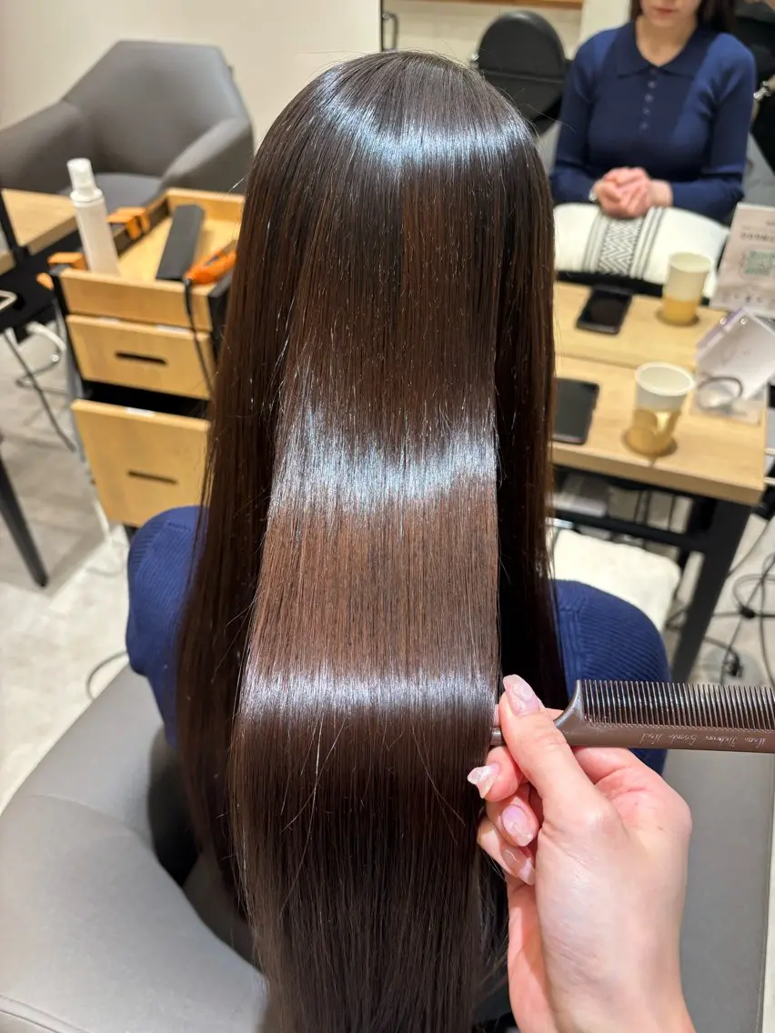 ロング カット 縮毛矯正 ミズノ アイ 🪅のヘアスタイル