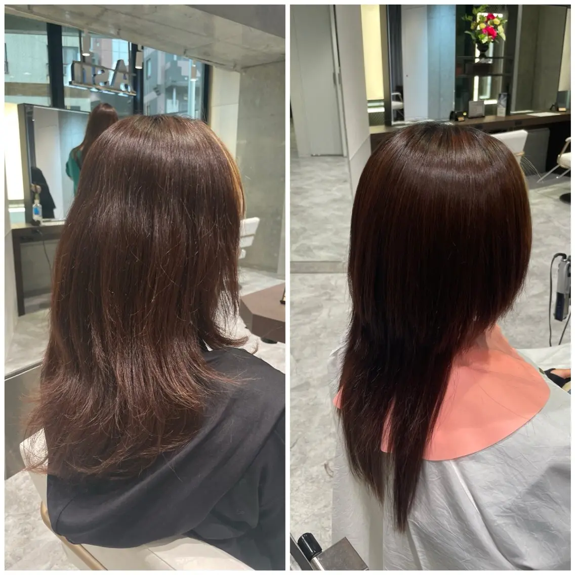 セミロング 縮毛矯正 縮毛矯正特化🩰 竹口はるかのヘアスタイル