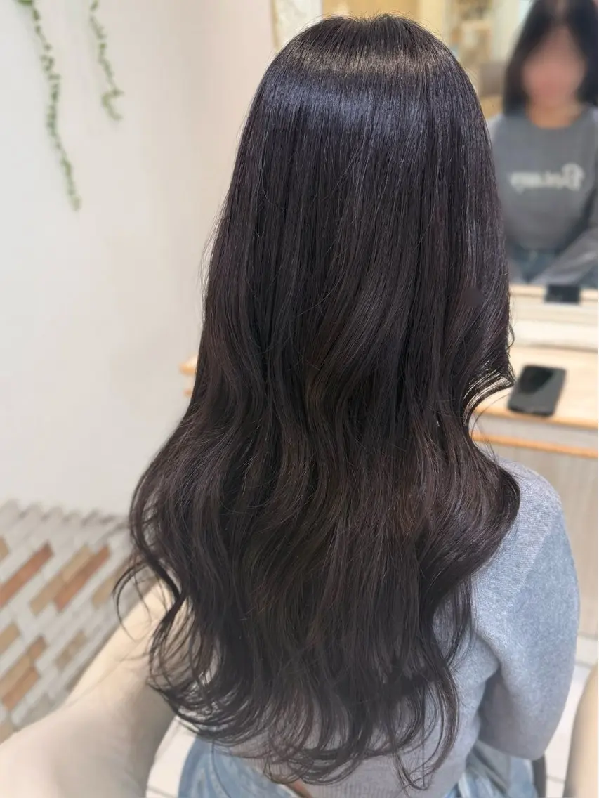 カラー ラベンダーカラー 透明感カラー🩷 Nozomiのヘアスタイル