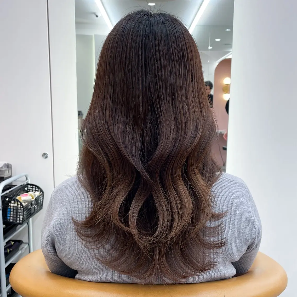 ロング カラー ヘアカラー トリートメント 縮毛矯正/ストンボブ Wカラー💎ヒデジのヘアスタイル