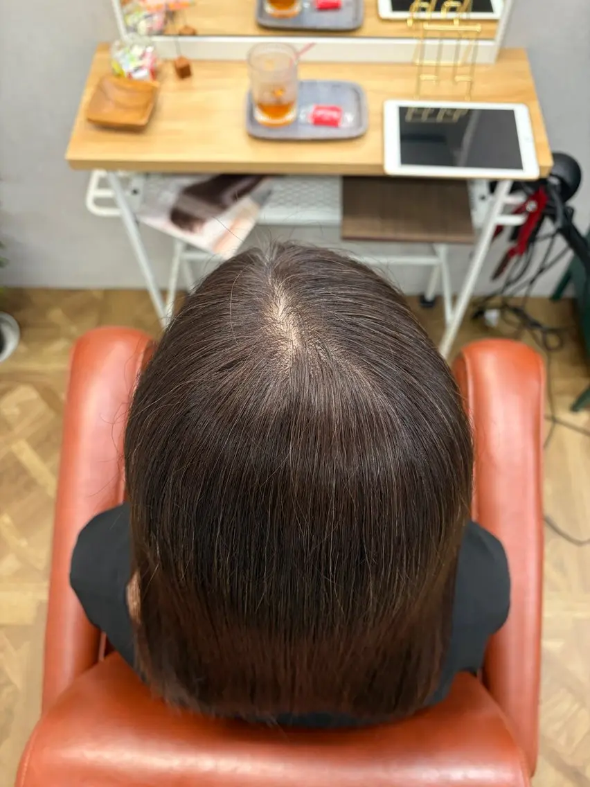 白髪ぼかしカラー+カット+髪質改善トリートメント付き💫の写真